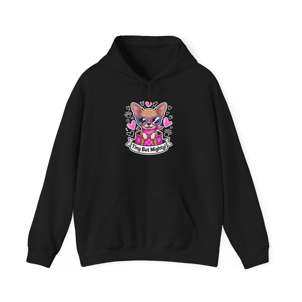 Tiny But Mighty Chihuahua Unisex Hoodie – Cozy Power for Chihuahua Lovers