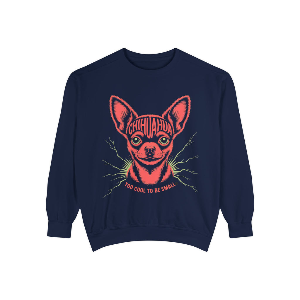 Too Cool To Be Small Chihuahua Unisex Garment-Dyed Sweatshirt Chihuahua Sweatshirt - Vintage Style, Unisex Cozy Top for Dog Lovers, Perfect Gift for Birthdays, Holidays, Pet Celebrations, Fun [...]