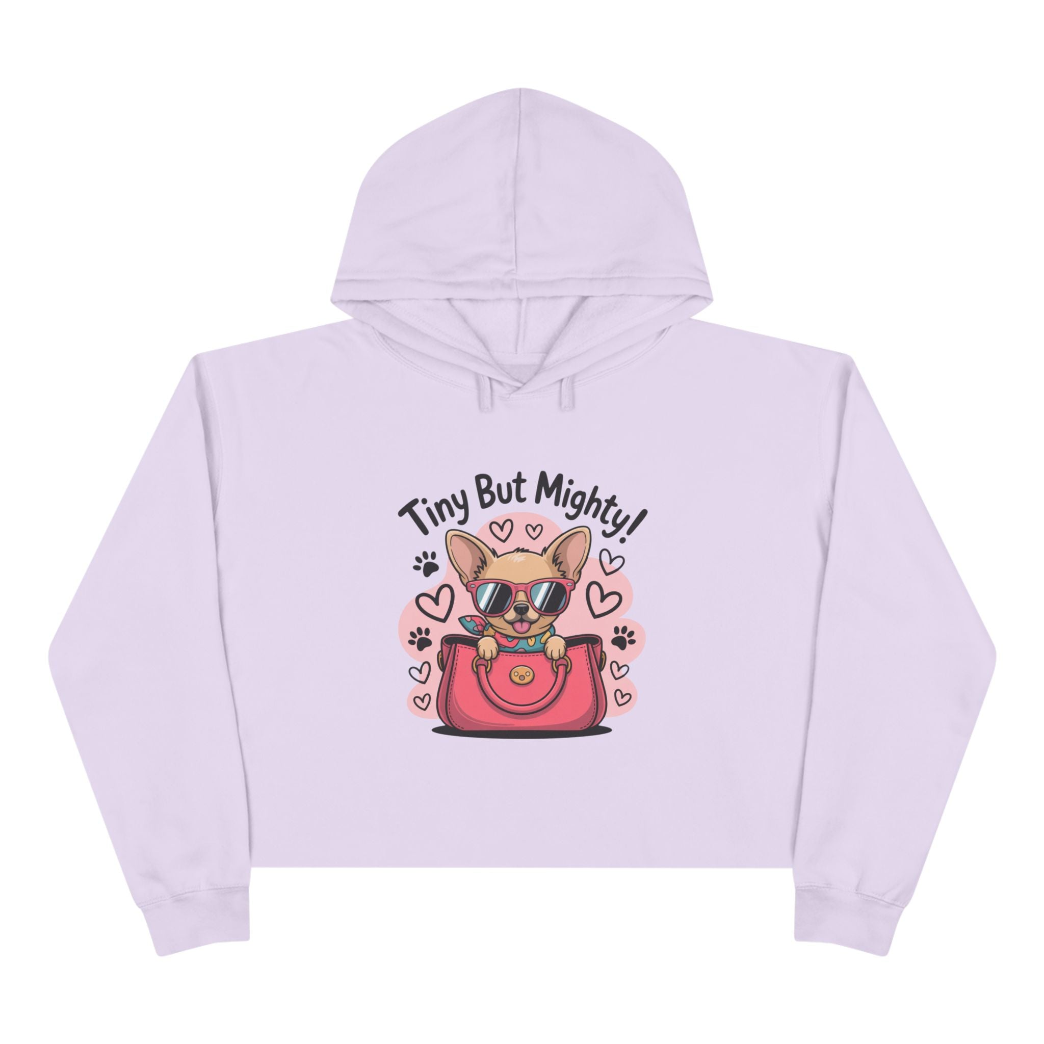 Tiny But Mighty Chihuahua Crop Hoodie