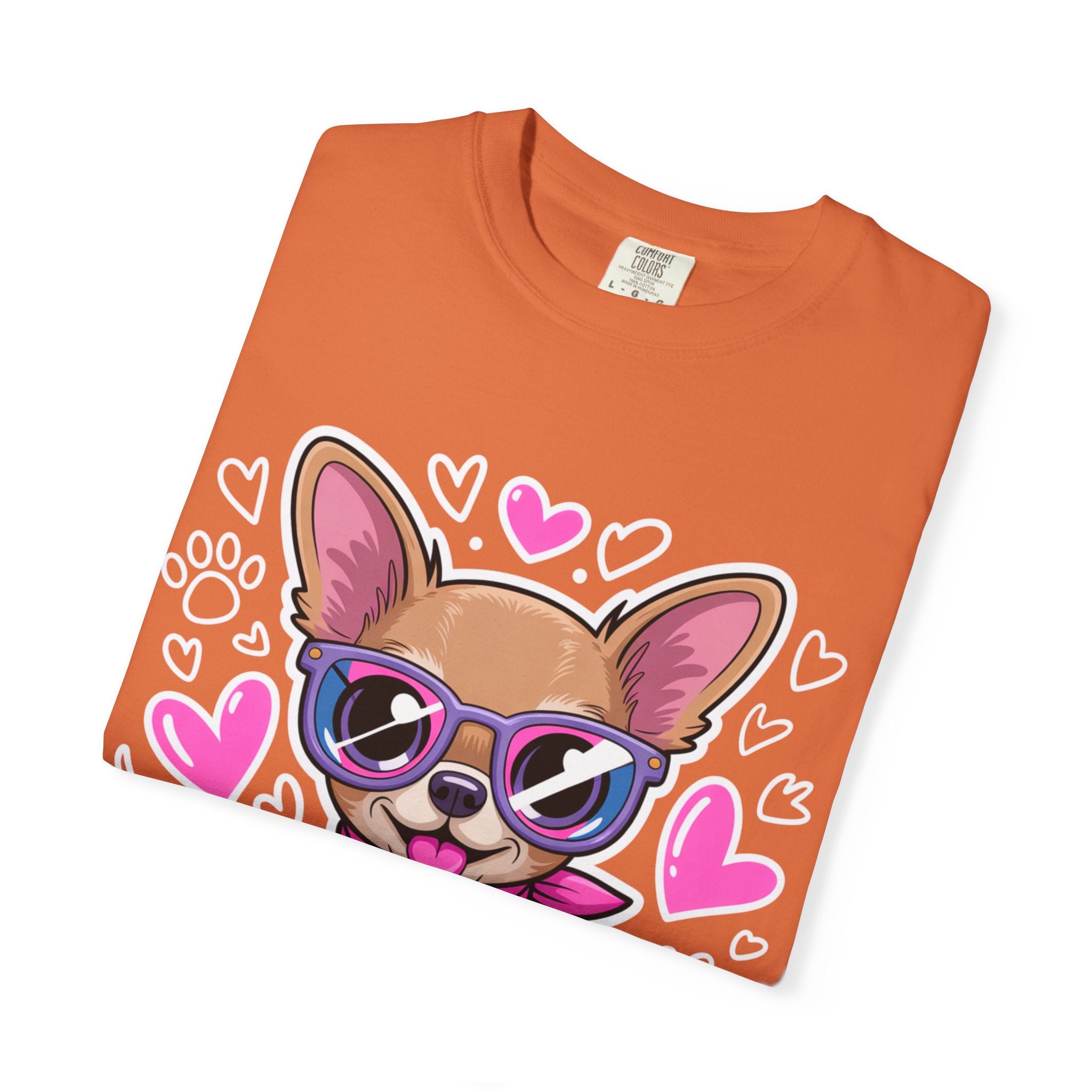 Tiny But Mighty Chihuahua Unisex Garment-Dyed T-Shirt – Bold Style, Timeless Comfort