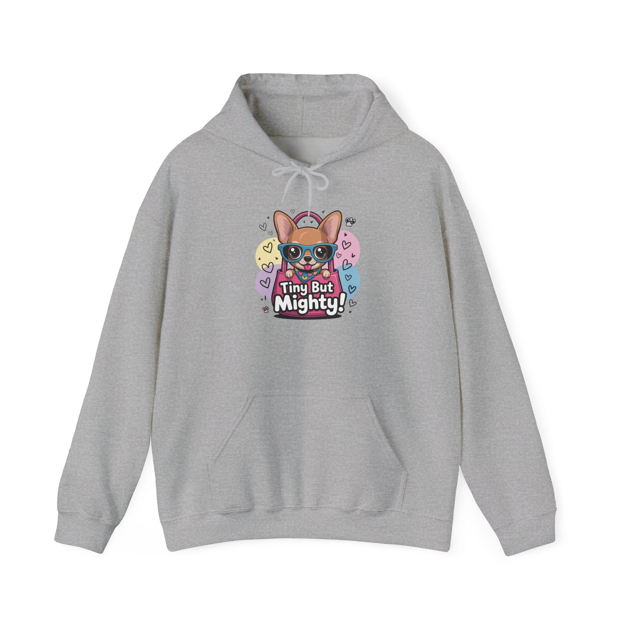 Tiny But Mighty Unisex Heavy Blend™ Hooded Sweatshirt Tiny But Mighty Unisex Hoodie, Cute Pet Lover Gift, Funny Sweatshirt, Dog Lover Apparel, Fun Everyday Wear