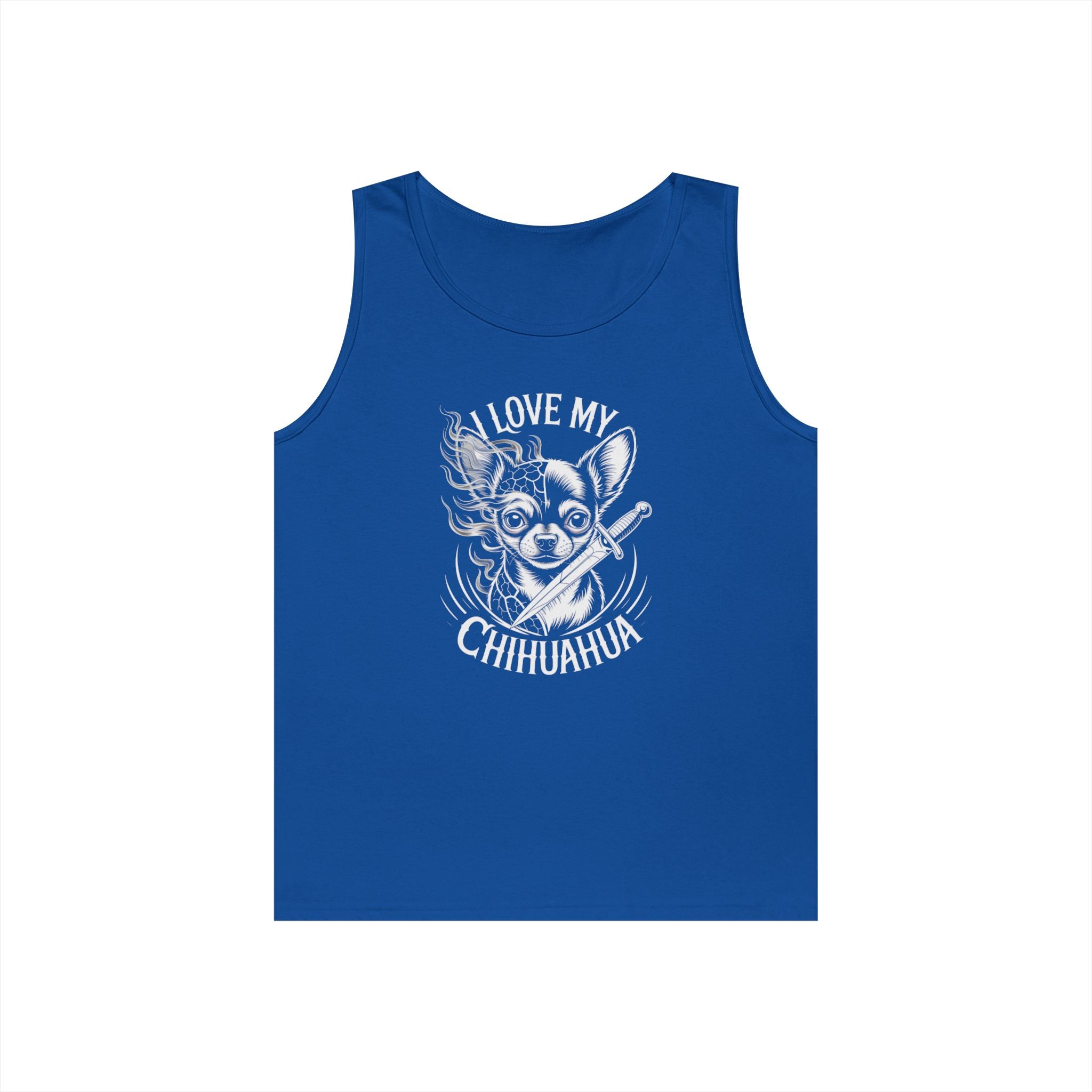 I Love My Chihuahua Tank Top, Funny Dog Lover Gift, Summer Fashion, Animal Lover Apparel, Beach Wear, Pet Owner Clothing