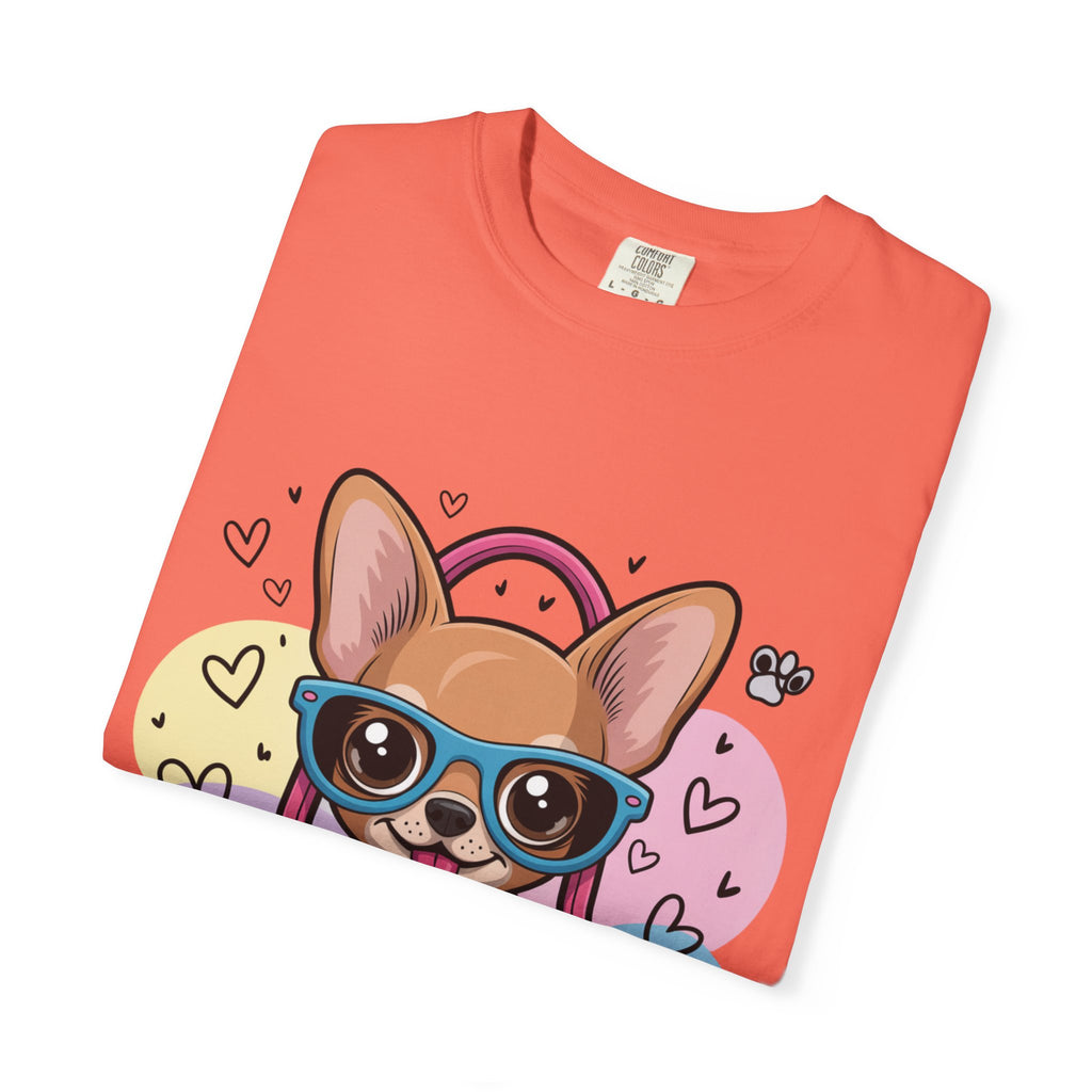 Tiny But Mighty Unisex Garment-Dyed T-shirt Tiny But Mighty! Unisex Garment-Dyed T-shirt, Cute Dog Tee, Pet Lover Gift, Casual Wear, Birthday Gift, Dog Mom Shirt