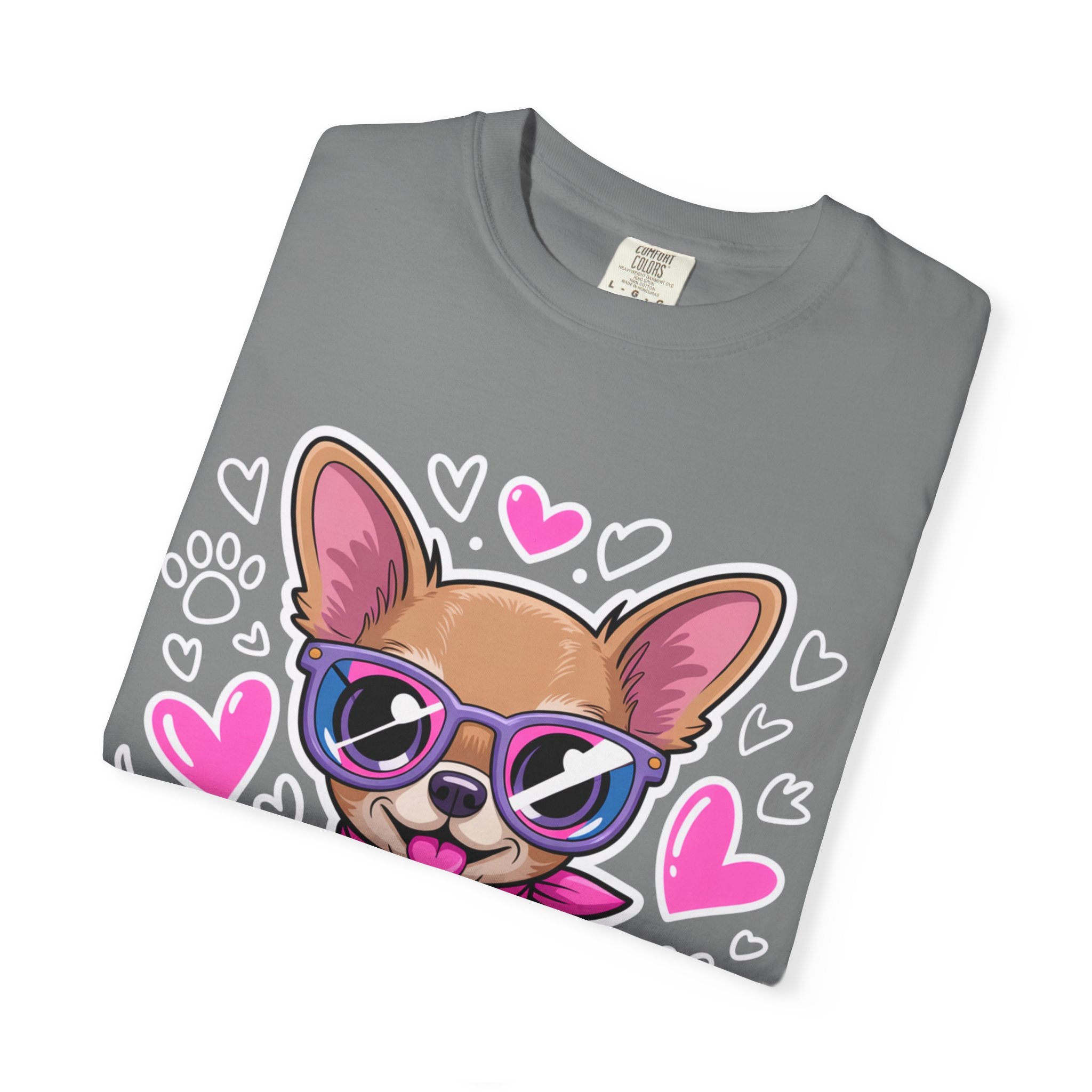 Tiny But Mighty Chihuahua Unisex Garment-Dyed T-Shirt – Bold Style, Timeless Comfort