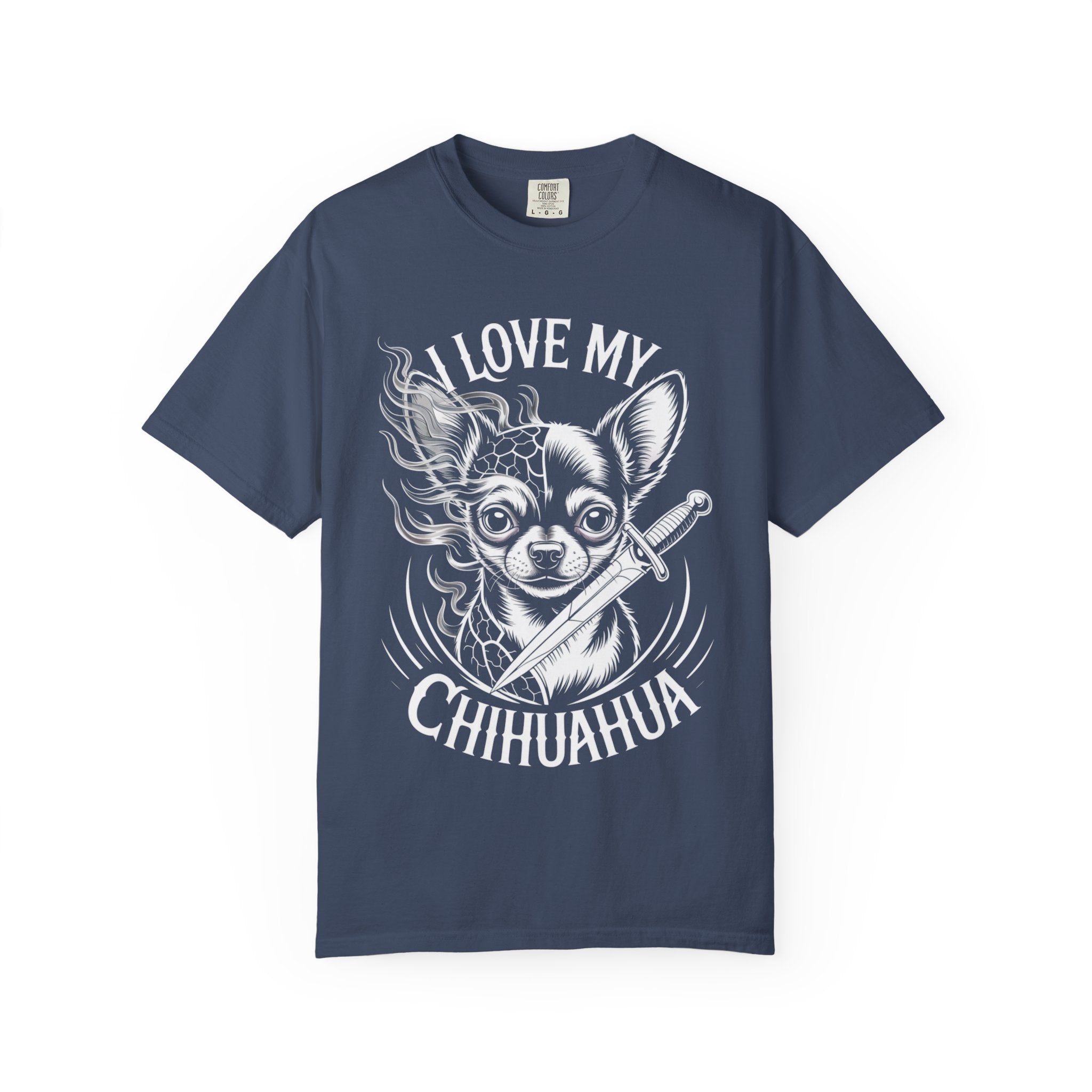 I Love My Chihuahua Unisex Garment-Dyed T-shirt