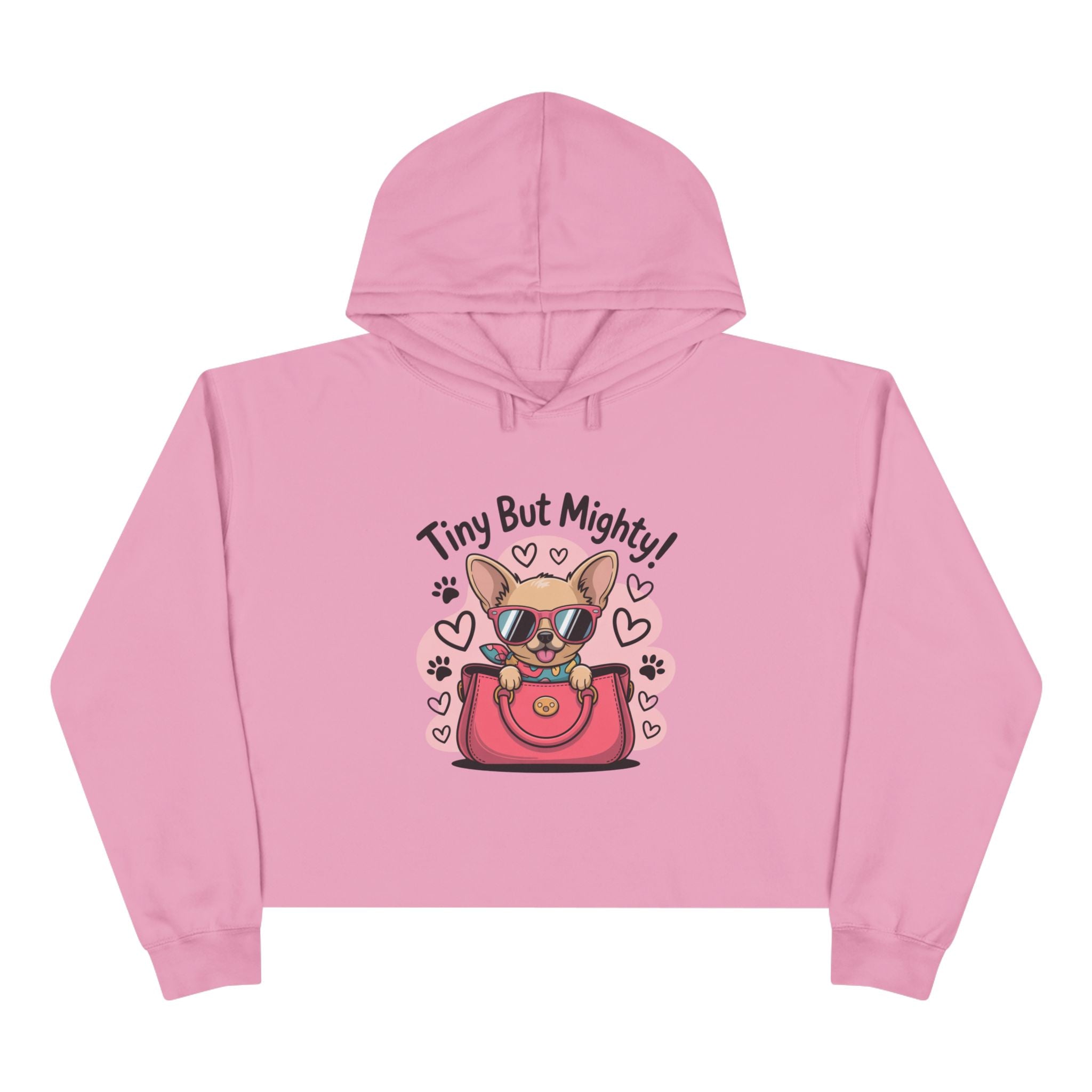 Tiny But Mighty Chihuahua Crop Hoodie
