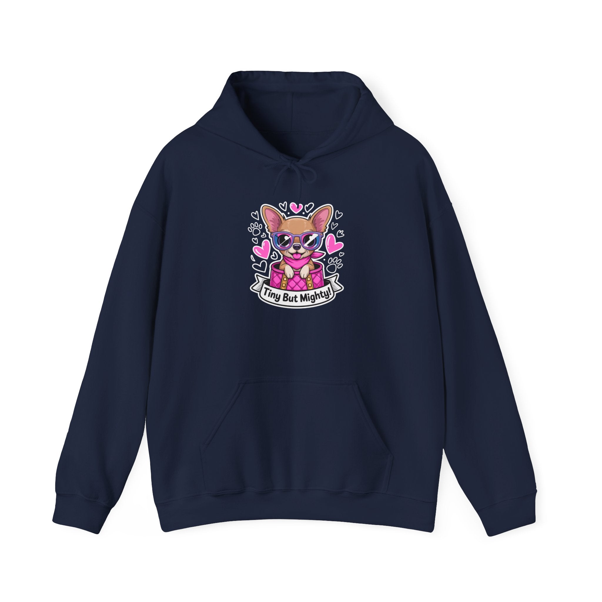 Tiny But Mighty Chihuahua Unisex Hoodie – Cozy Power for Chihuahua Lovers