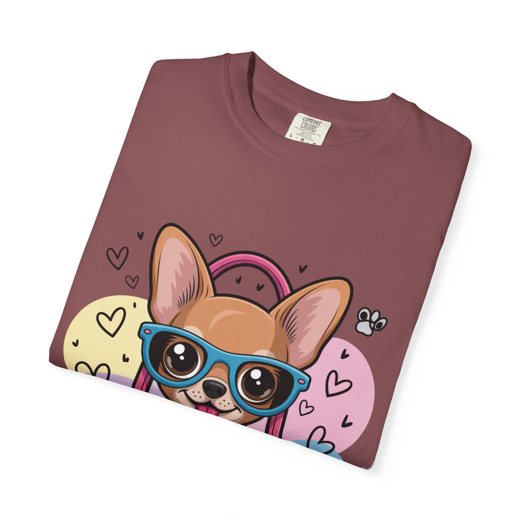 Tiny But Mighty Unisex Garment-Dyed T-shirt Tiny But Mighty! Unisex Garment-Dyed T-shirt, Cute Dog Tee, Pet Lover Gift, Casual Wear, Birthday Gift, Dog Mom Shirt