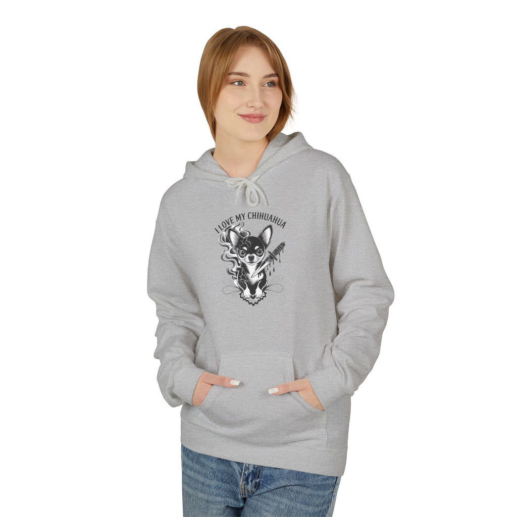 I Love My Chihuahua Unisex Midweight Softstyle Fleece Hoodie  Cozy Pet Lover Apparel | Gift for Dog Owners, Cute Animal Sweatshirt, Unique Dog Mom Gift