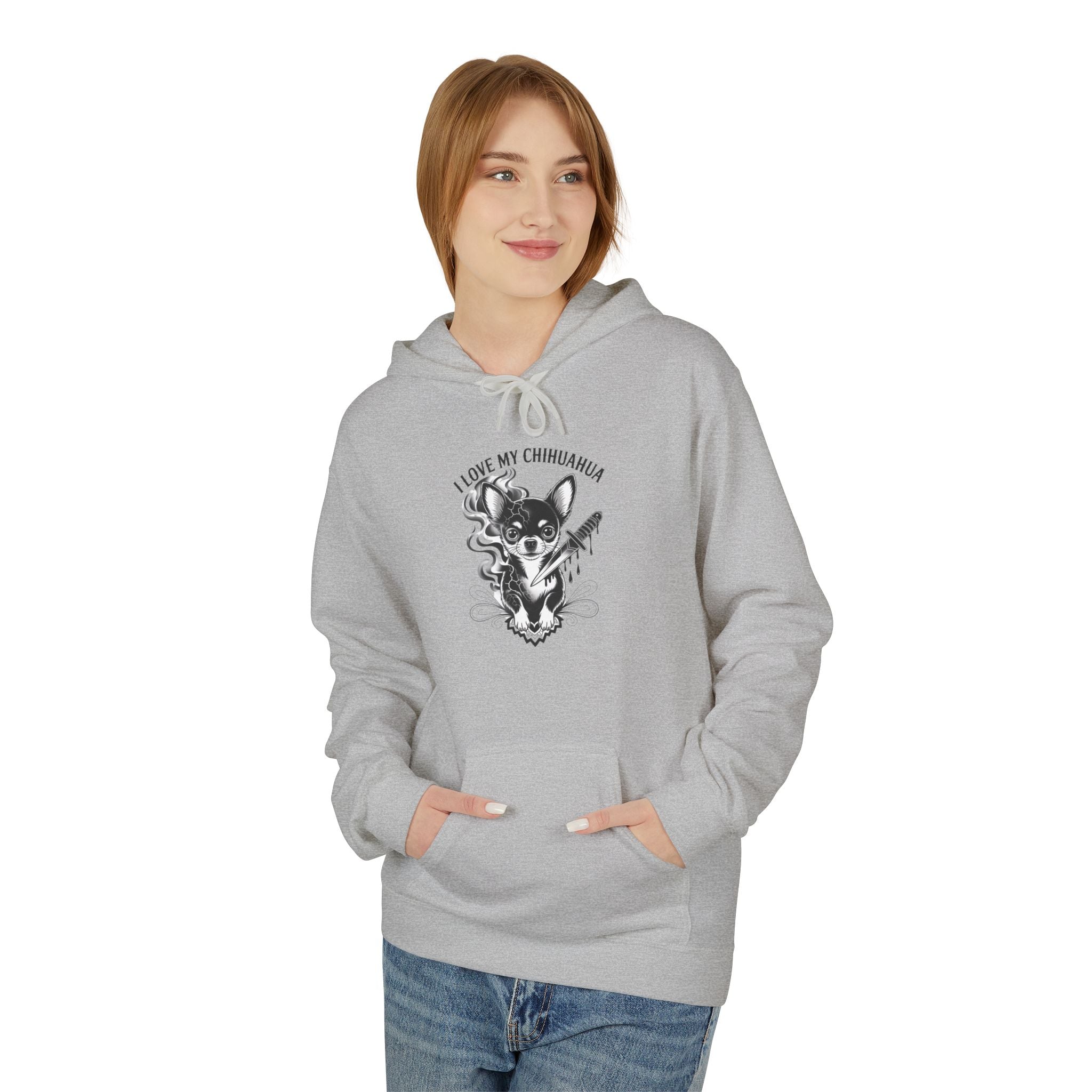 I Love My Chihuahua Unisex Midweight Softstyle Fleece Hoodie  Cozy Pet Lover Apparel | Gift for Dog Owners, Cute Animal Sweatshirt, Unique Dog Mom Gift