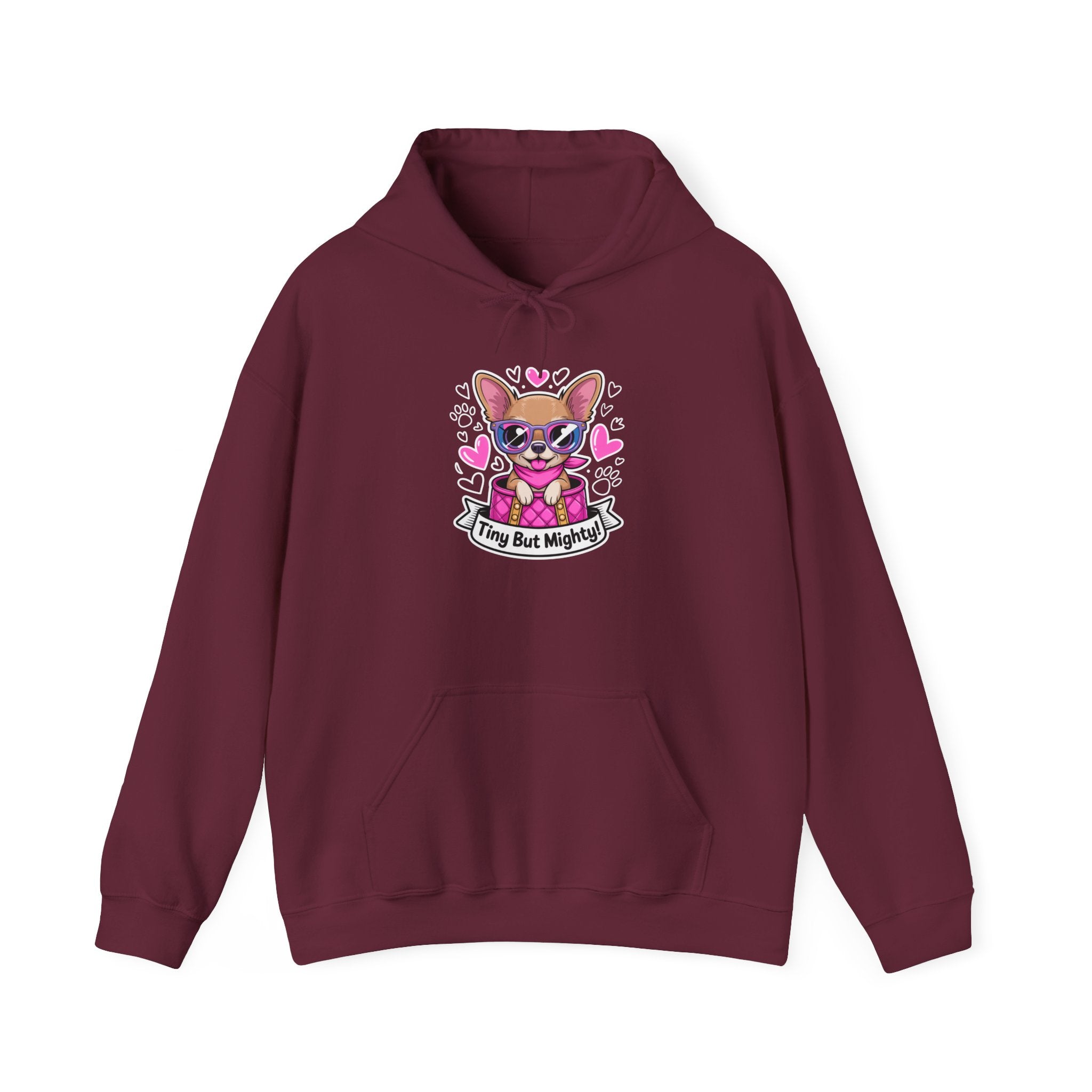 Tiny But Mighty Chihuahua Unisex Hoodie – Cozy Power for Chihuahua Lovers