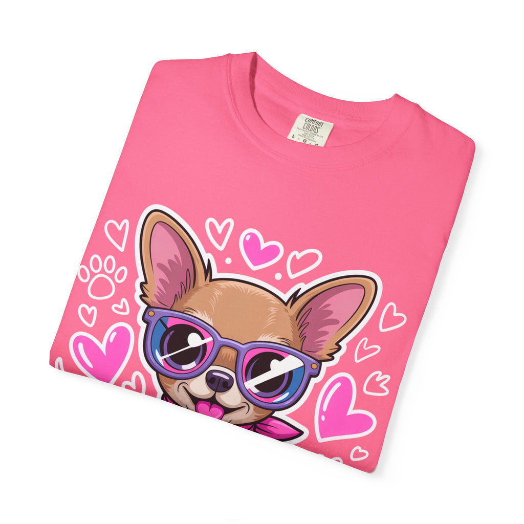 Tiny But Mighty Chihuahua Unisex Garment-Dyed T-Shirt – Bold Style, Timeless Comfort