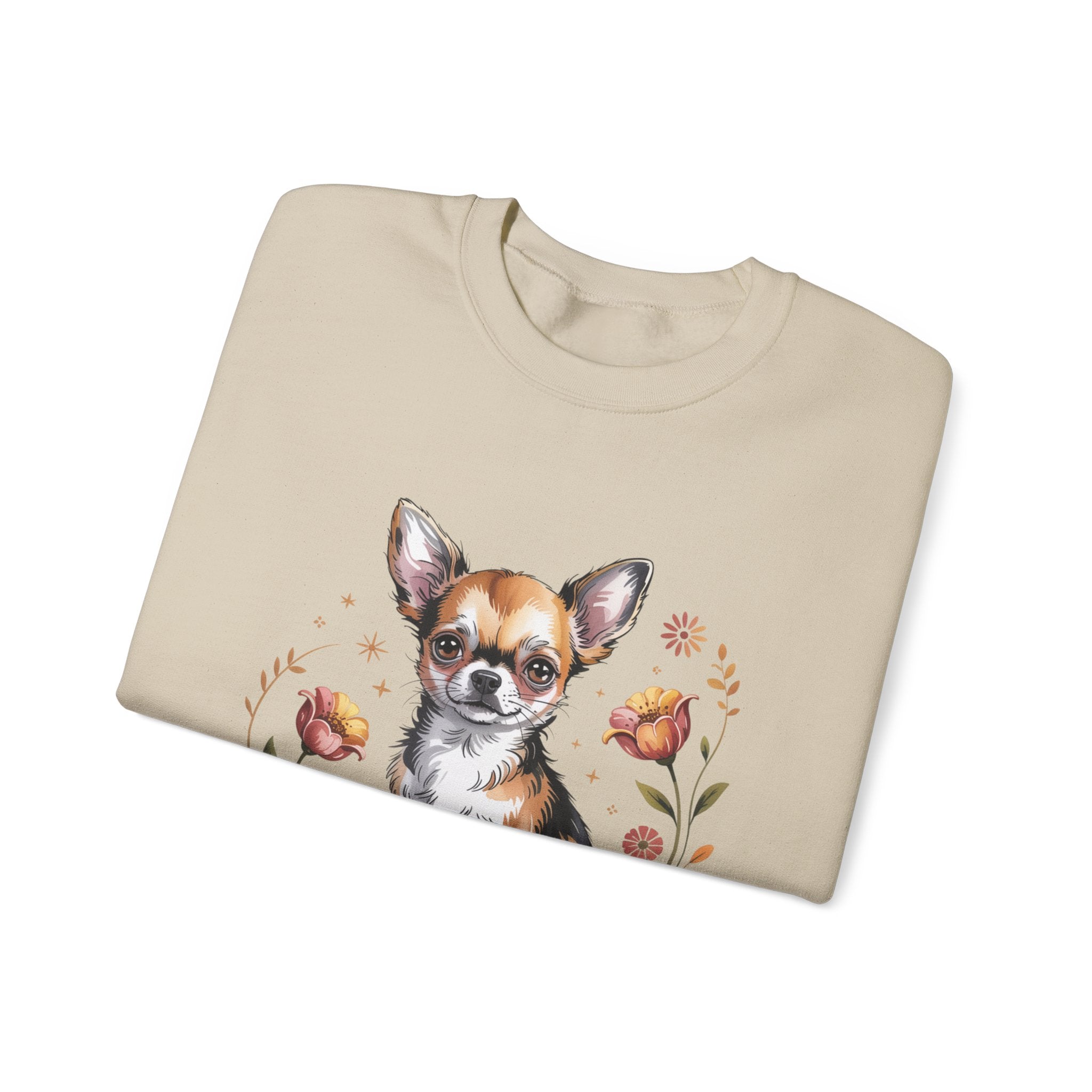 I Love My Chihuahua Crewneck Sweatshirt, Cute Dog Lover Gift, Cozy Pet Apparel, Puppy Owner Clothing, Fall Winter Fashion