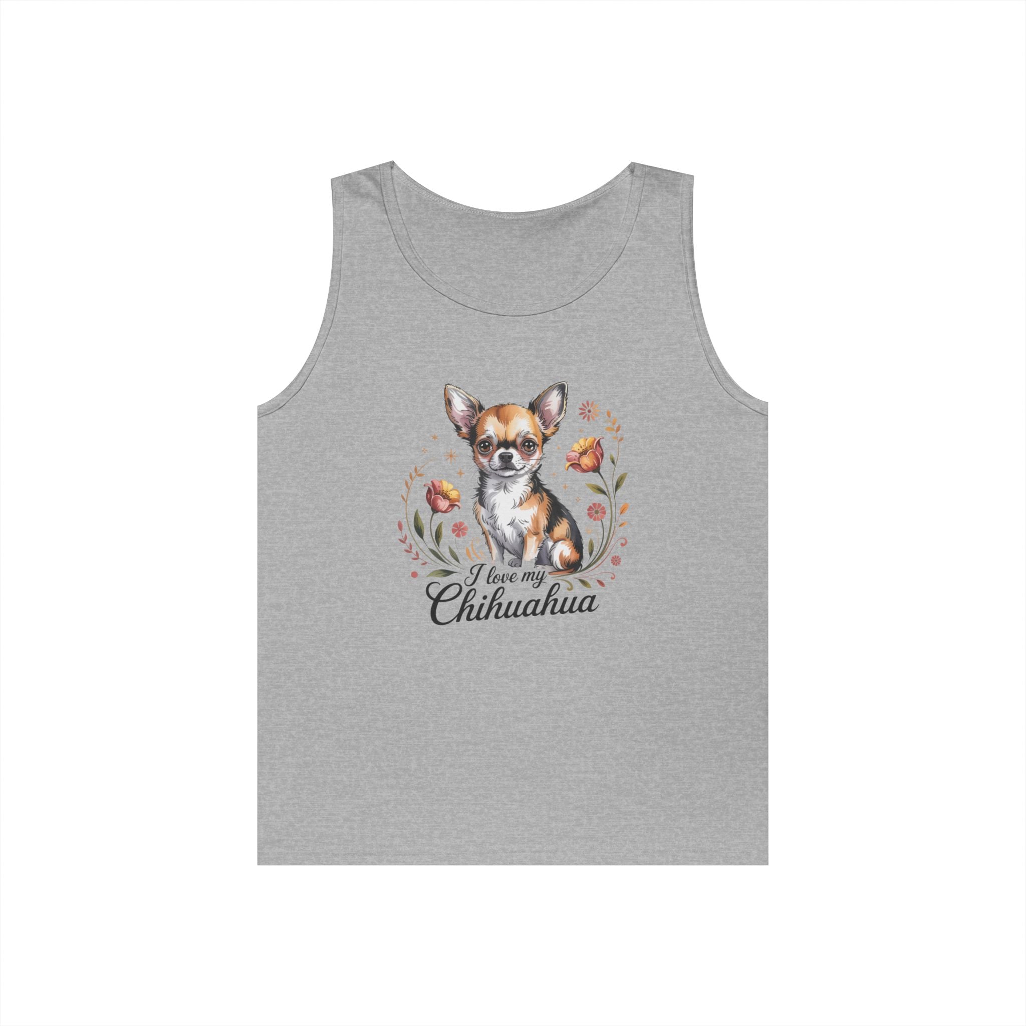 Love My Chihuahua Unisex Heavy Cotton Tank Top