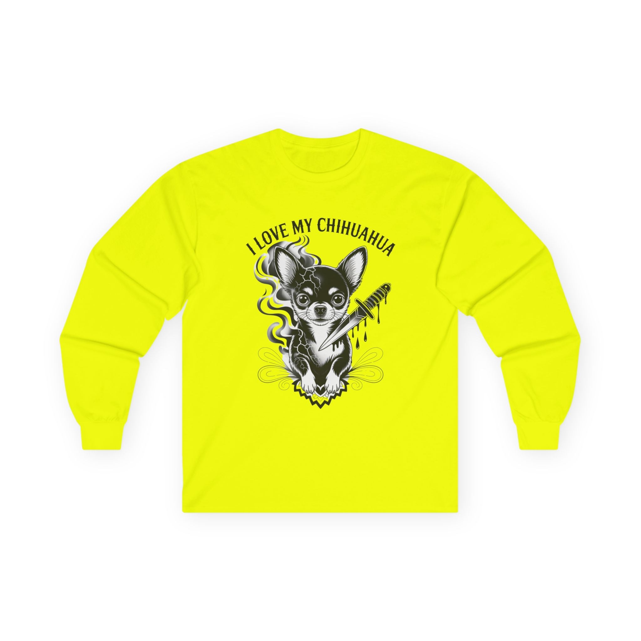 I Love My Chihuahua Unisex Ultra Cotton Long Sleeve Tee  Chihuahua Love Long Sleeve Tee, Dog Lover Gift, Cute Pet Shirt, Animal Tee, Unisex Apparel, Music Dog Graphic Tee