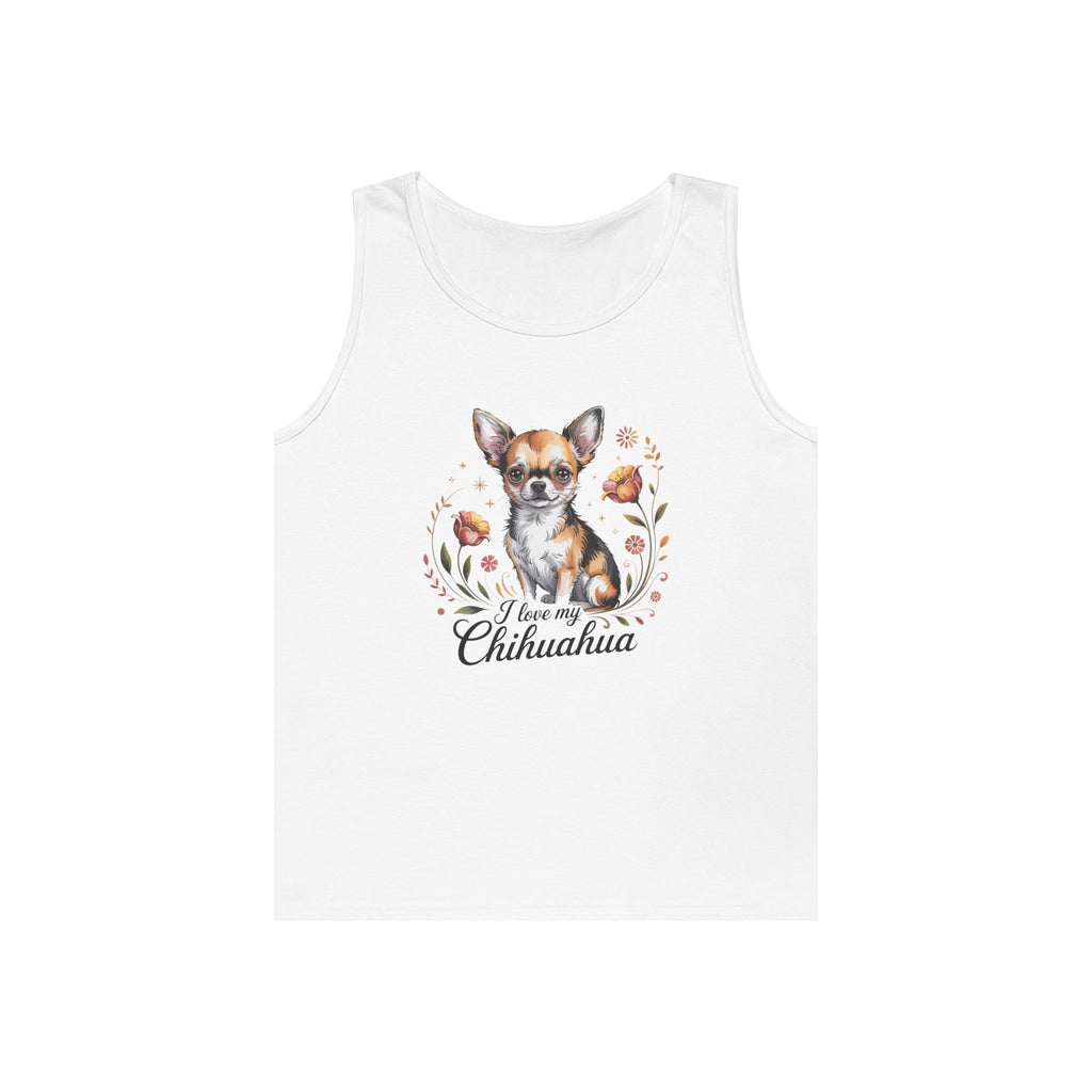 Love My Chihuahua Unisex Heavy Cotton Tank Top