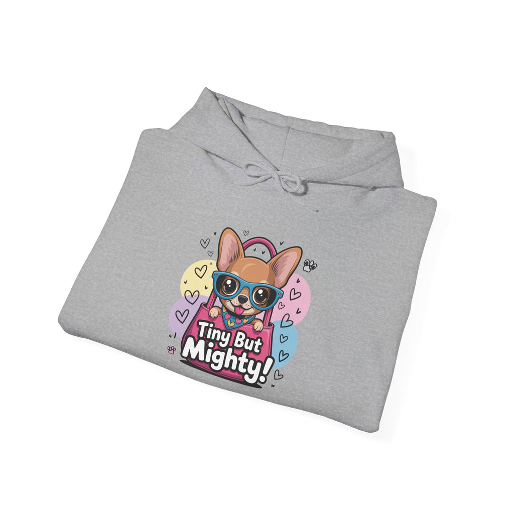 Tiny But Mighty Unisex Heavy Blend™ Hooded Sweatshirt Tiny But Mighty Unisex Hoodie, Cute Pet Lover Gift, Funny Sweatshirt, Dog Lover Apparel, Fun Everyday Wear