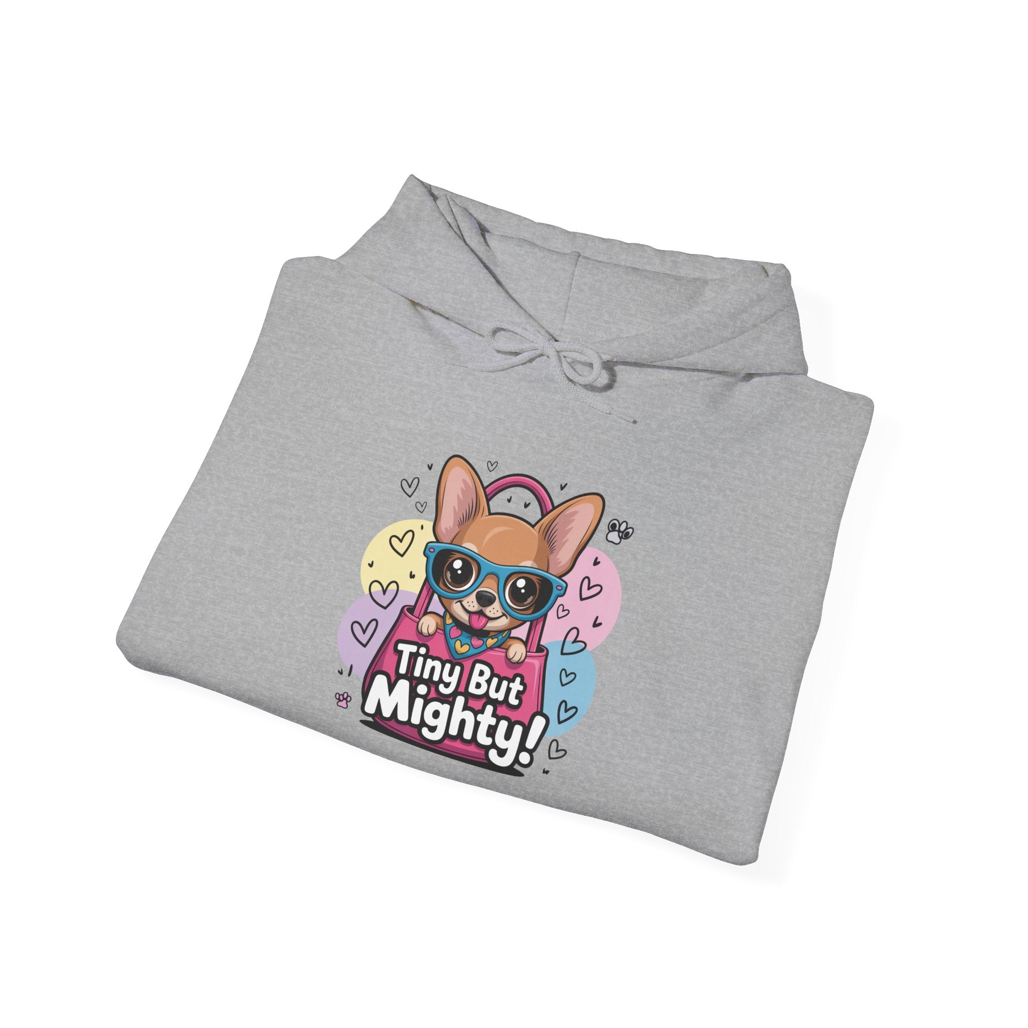 Tiny But Mighty Unisex Heavy Blend™ Hooded Sweatshirt Tiny But Mighty Unisex Hoodie, Cute Pet Lover Gift, Funny Sweatshirt, Dog Lover Apparel, Fun Everyday Wear