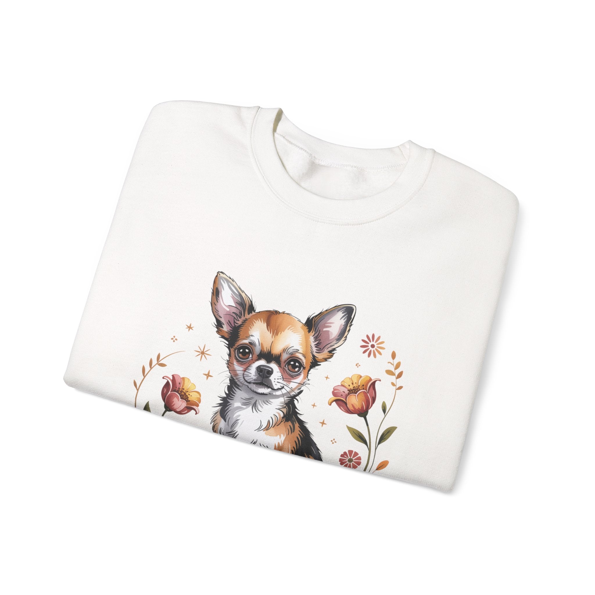 I Love My Chihuahua Crewneck Sweatshirt, Cute Dog Lover Gift, Cozy Pet Apparel, Puppy Owner Clothing, Fall Winter Fashion