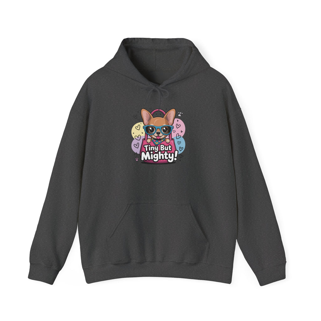 Tiny But Mighty Unisex Heavy Blend™ Hooded Sweatshirt Tiny But Mighty Unisex Hoodie, Cute Pet Lover Gift, Funny Sweatshirt, Dog Lover Apparel, Fun Everyday Wear