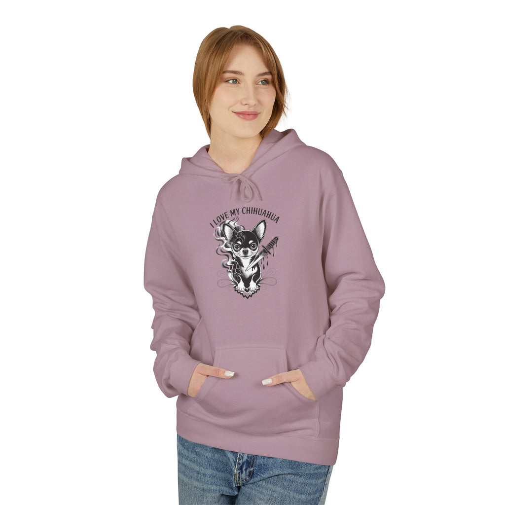 I Love My Chihuahua Unisex Midweight Softstyle Fleece Hoodie  Cozy Pet Lover Apparel | Gift for Dog Owners, Cute Animal Sweatshirt, Unique Dog Mom Gift
