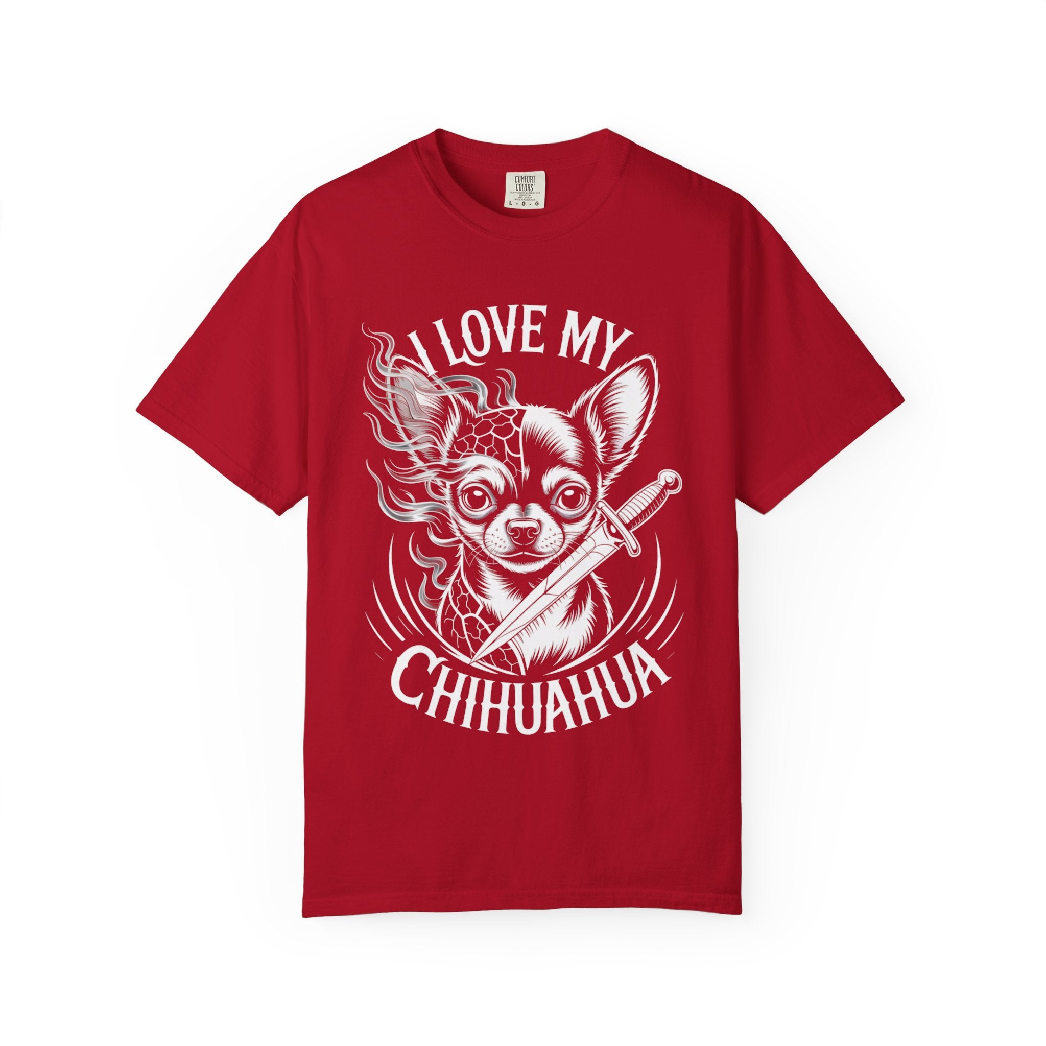 I Love My Chihuahua Unisex Garment-Dyed T-shirt