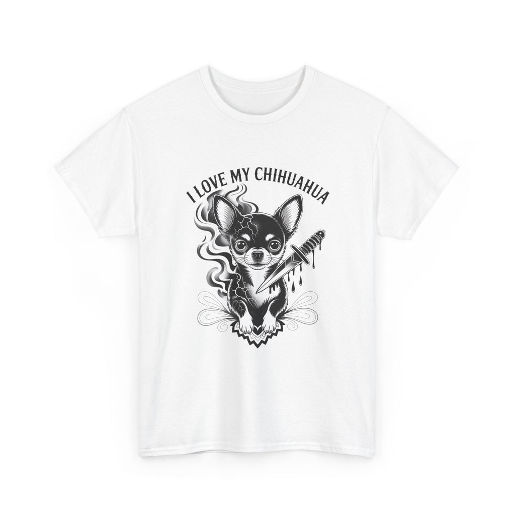 Chihuahua Love Tee, Cute Dog Shirt, Unisex Cotton Tee, Pet Lover Gift, Animal Lover Apparel, Gifts for Dog Owners