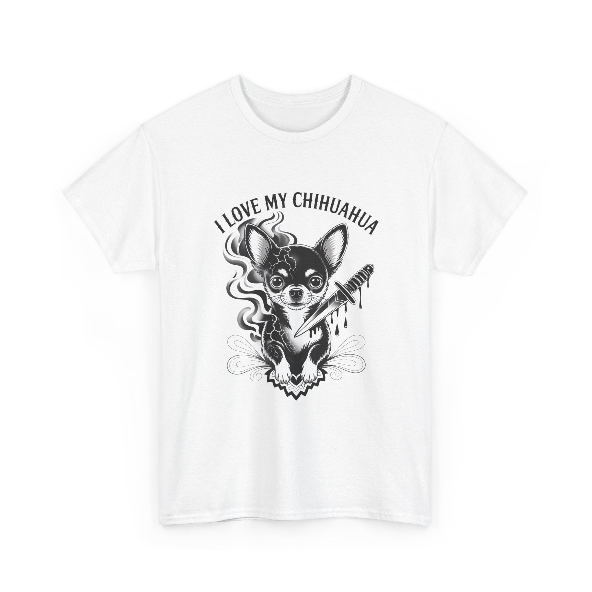 Chihuahua Love Tee, Cute Dog Shirt, Unisex Cotton Tee, Pet Lover Gift, Animal Lover Apparel, Gifts for Dog Owners