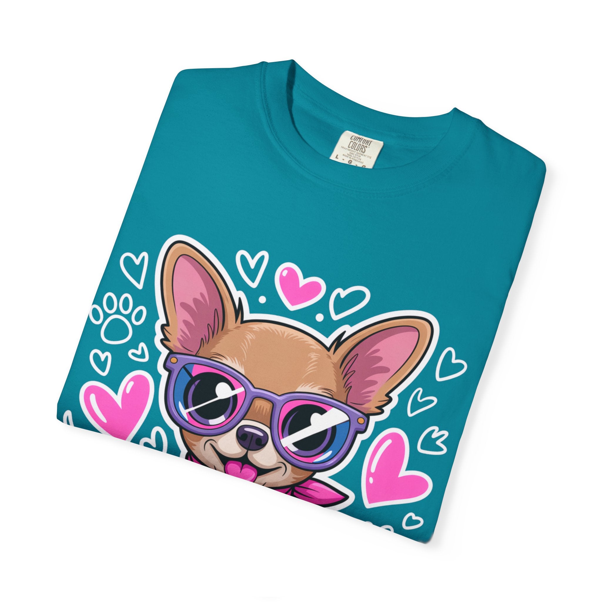 Tiny But Mighty Chihuahua Unisex Garment-Dyed T-Shirt – Bold Style, Timeless Comfort
