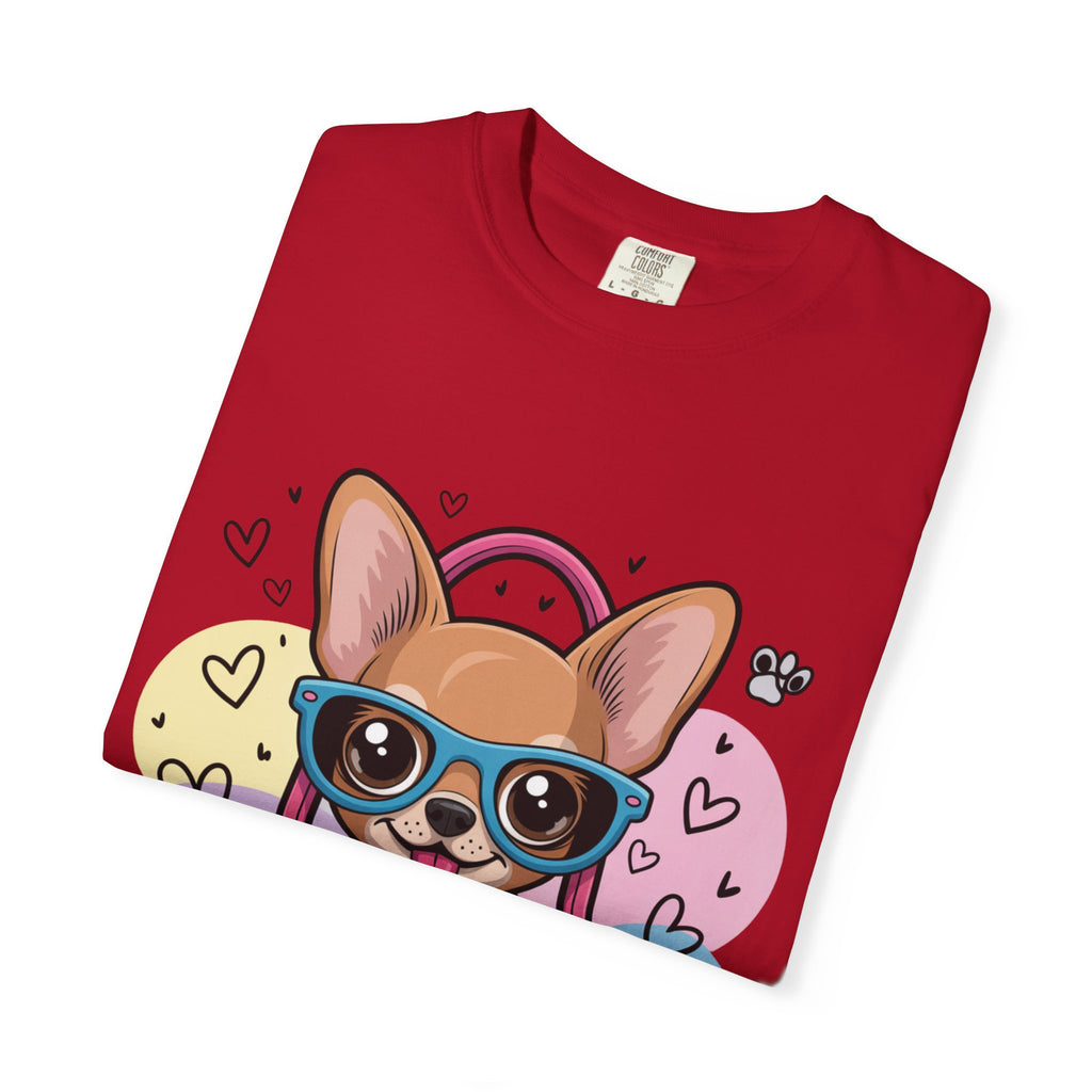 Tiny But Mighty Unisex Garment-Dyed T-shirt Tiny But Mighty! Unisex Garment-Dyed T-shirt, Cute Dog Tee, Pet Lover Gift, Casual Wear, Birthday Gift, Dog Mom Shirt