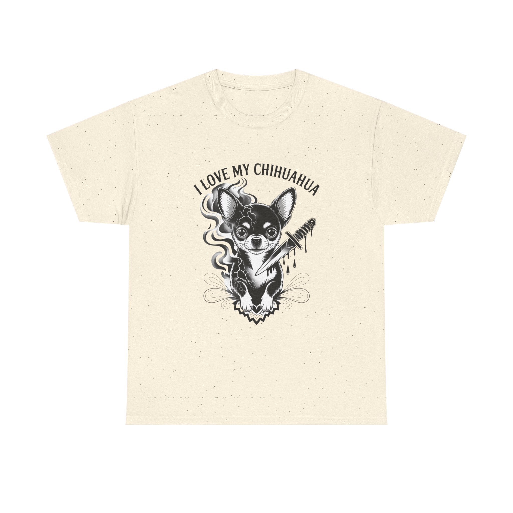 Chihuahua Love Tee, Cute Dog Shirt, Unisex Cotton Tee, Pet Lover Gift, Animal Lover Apparel, Gifts for Dog Owners