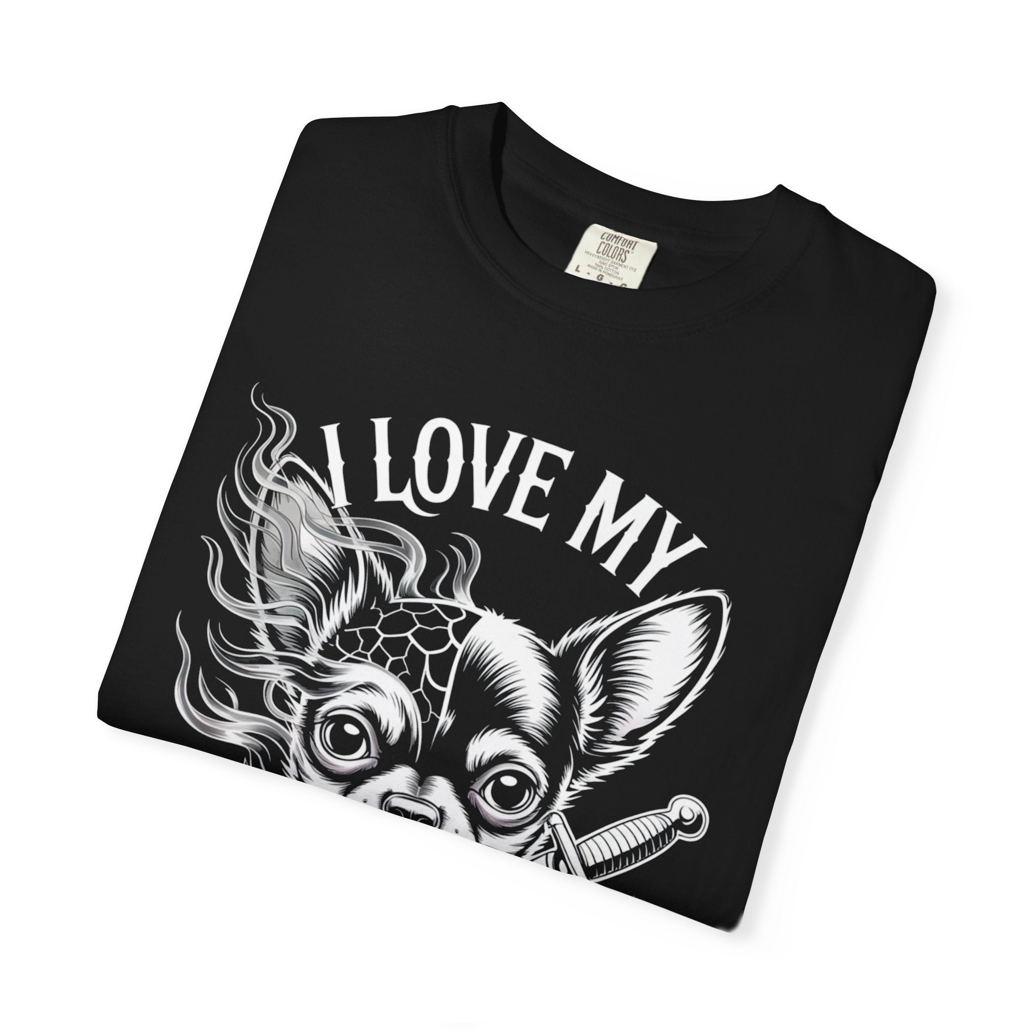 I Love My Chihuahua Unisex Garment-Dyed T-shirt