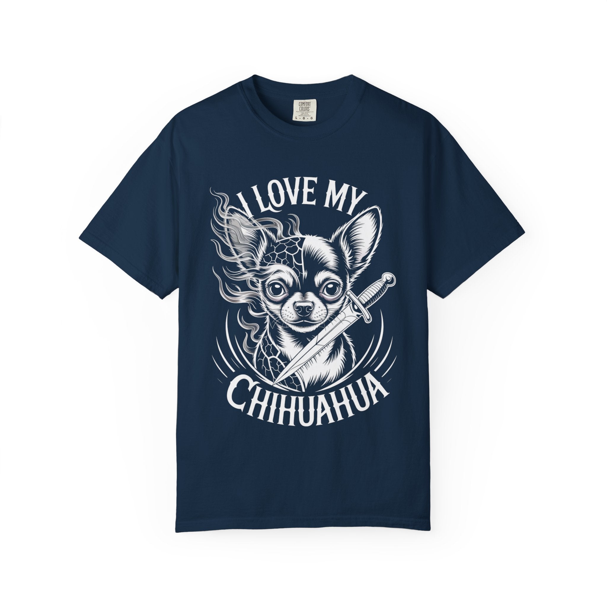 I Love My Chihuahua Unisex Garment-Dyed T-shirt
