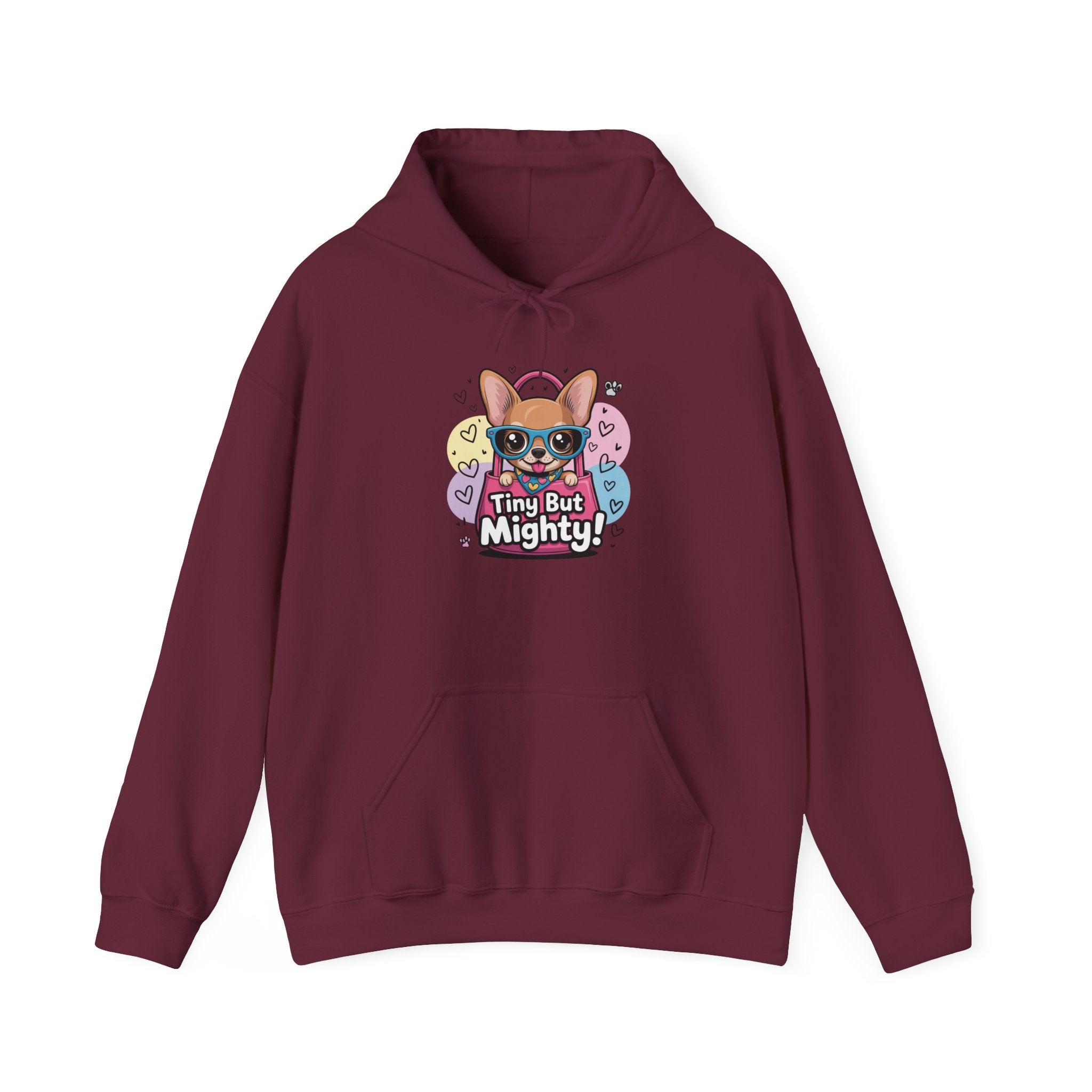 Tiny But Mighty Unisex Heavy Blend™ Hooded Sweatshirt Tiny But Mighty Unisex Hoodie, Cute Pet Lover Gift, Funny Sweatshirt, Dog Lover Apparel, Fun Everyday Wear