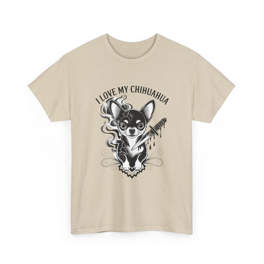 Chihuahua Love Tee, Cute Dog Shirt, Unisex Cotton Tee, Pet Lover Gift, Animal Lover Apparel, Gifts for Dog Owners