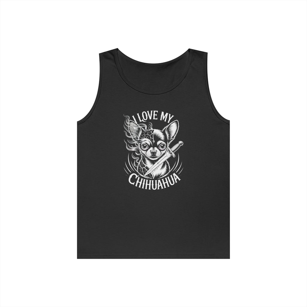 I Love My Chihuahua Tank Top, Funny Dog Lover Gift, Summer Fashion, Animal Lover Apparel, Beach Wear, Pet Owner Clothing