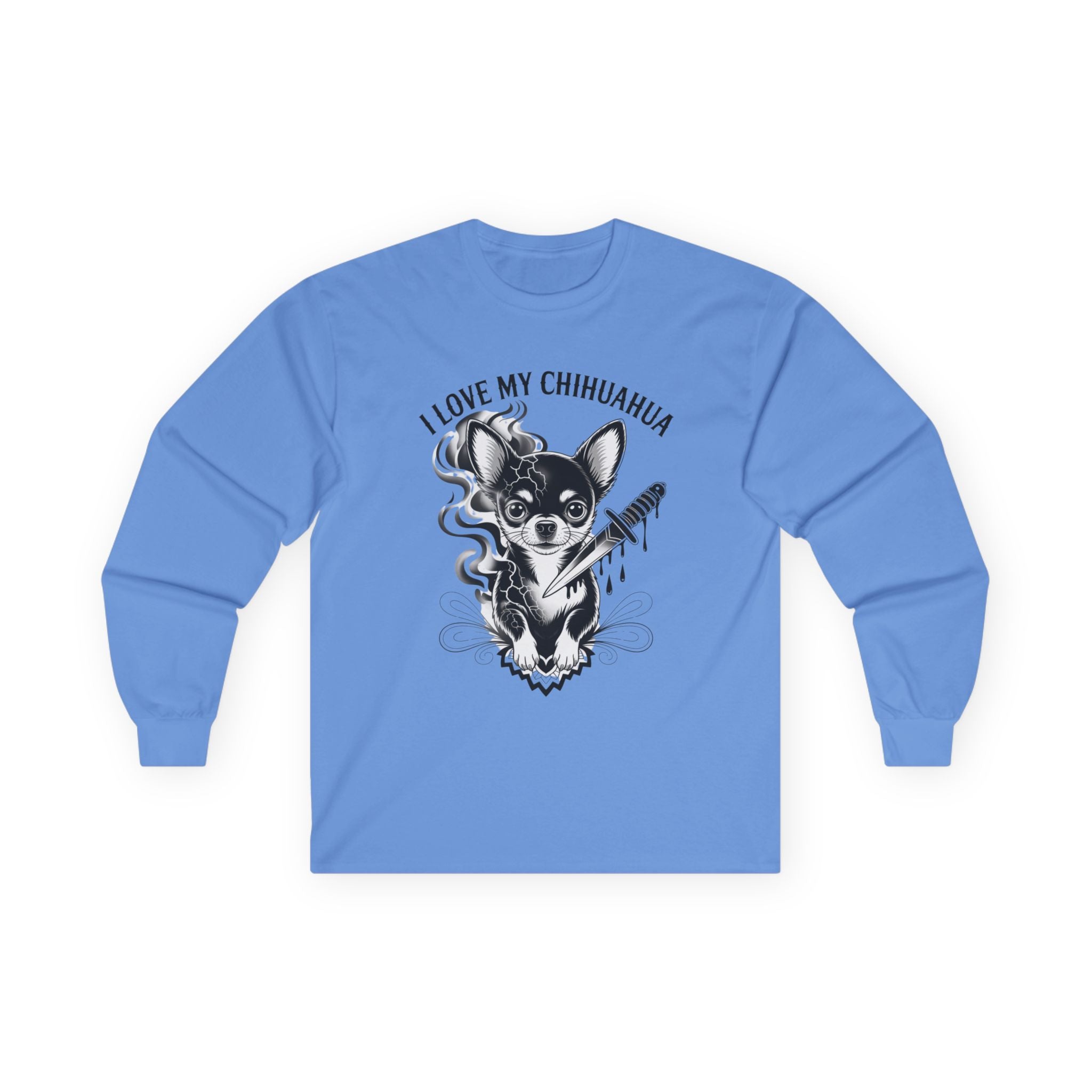 I Love My Chihuahua Unisex Ultra Cotton Long Sleeve Tee  Chihuahua Love Long Sleeve Tee, Dog Lover Gift, Cute Pet Shirt, Animal Tee, Unisex Apparel, Music Dog Graphic Tee