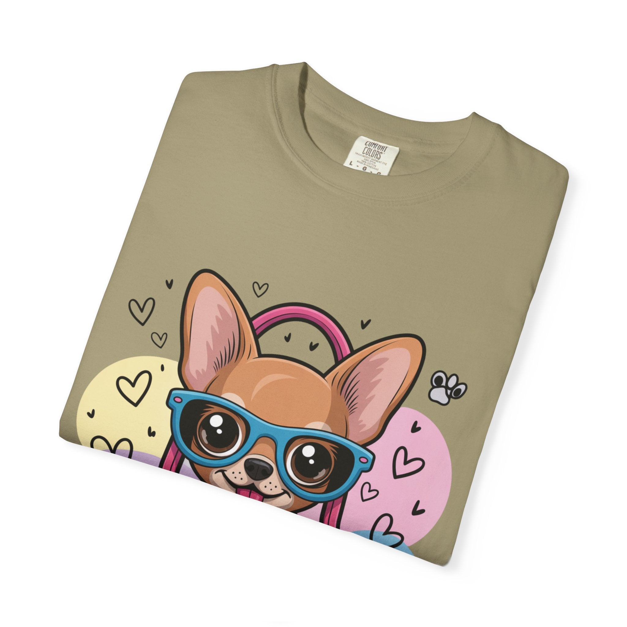 Tiny But Mighty Unisex Garment-Dyed T-shirt Tiny But Mighty! Unisex Garment-Dyed T-shirt, Cute Dog Tee, Pet Lover Gift, Casual Wear, Birthday Gift, Dog Mom Shirt