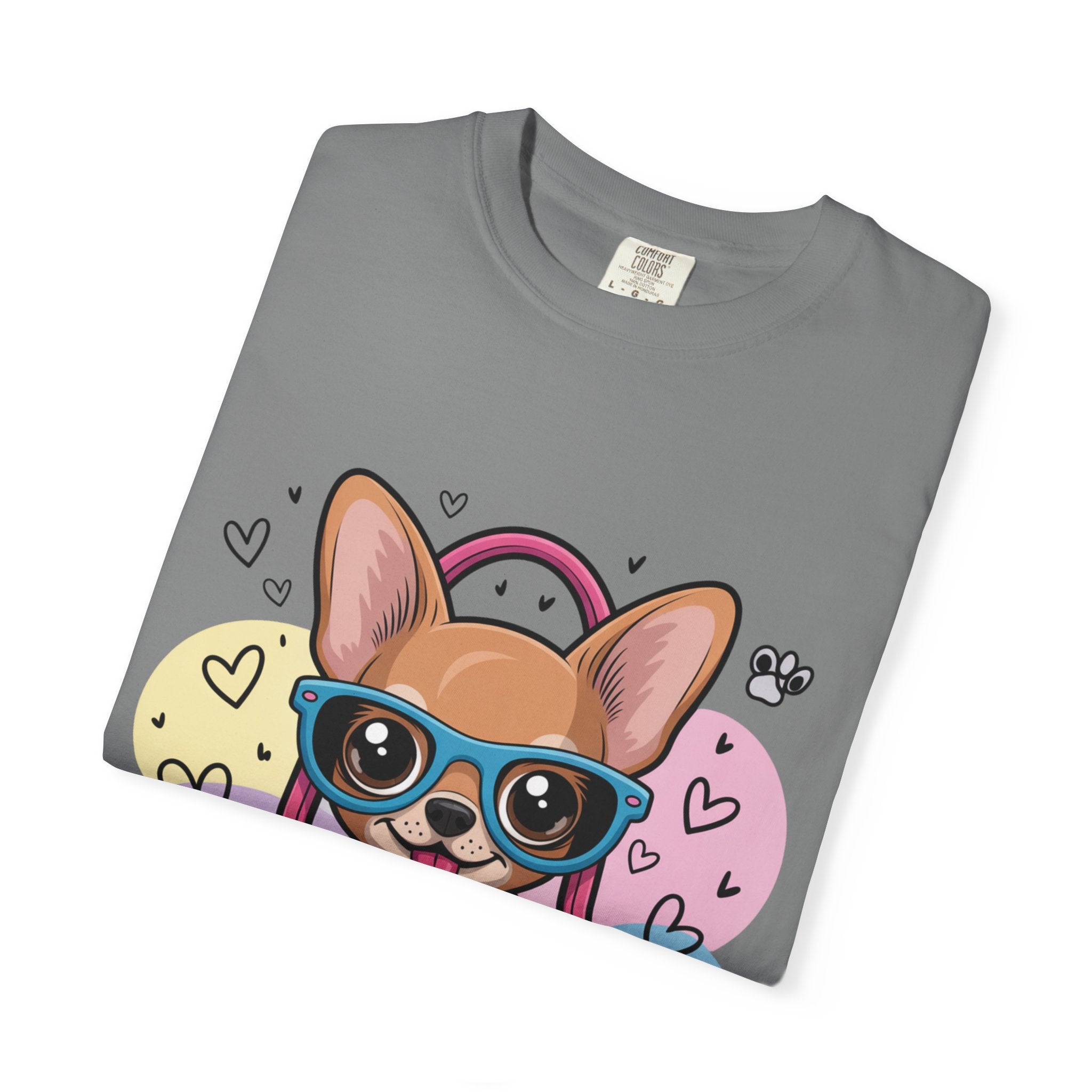 Tiny But Mighty Unisex Garment-Dyed T-shirt Tiny But Mighty! Unisex Garment-Dyed T-shirt, Cute Dog Tee, Pet Lover Gift, Casual Wear, Birthday Gift, Dog Mom Shirt