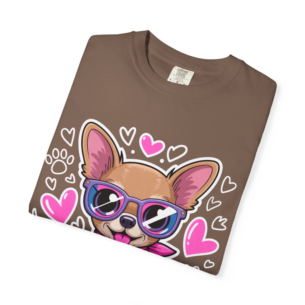 Tiny But Mighty Chihuahua Unisex Garment-Dyed T-Shirt – Bold Style, Timeless Comfort