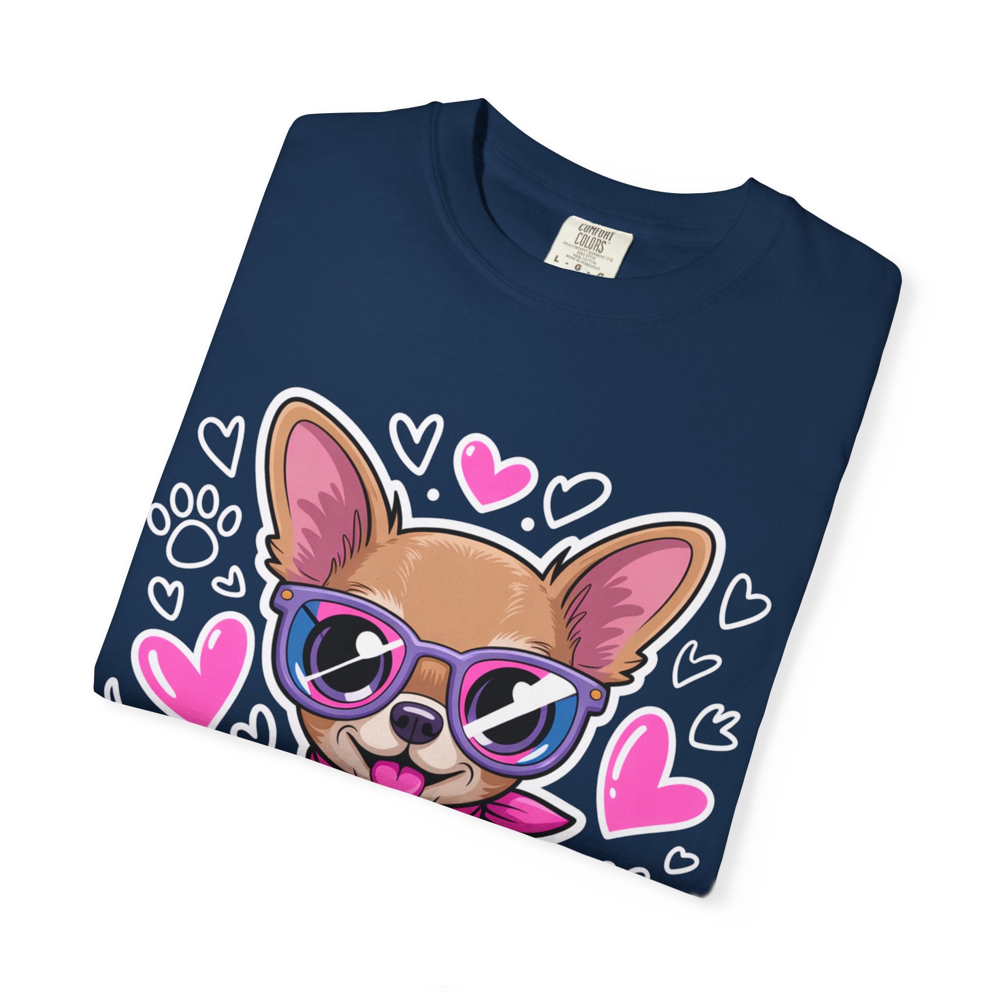 Tiny But Mighty Chihuahua Unisex Garment-Dyed T-Shirt – Bold Style, Timeless Comfort