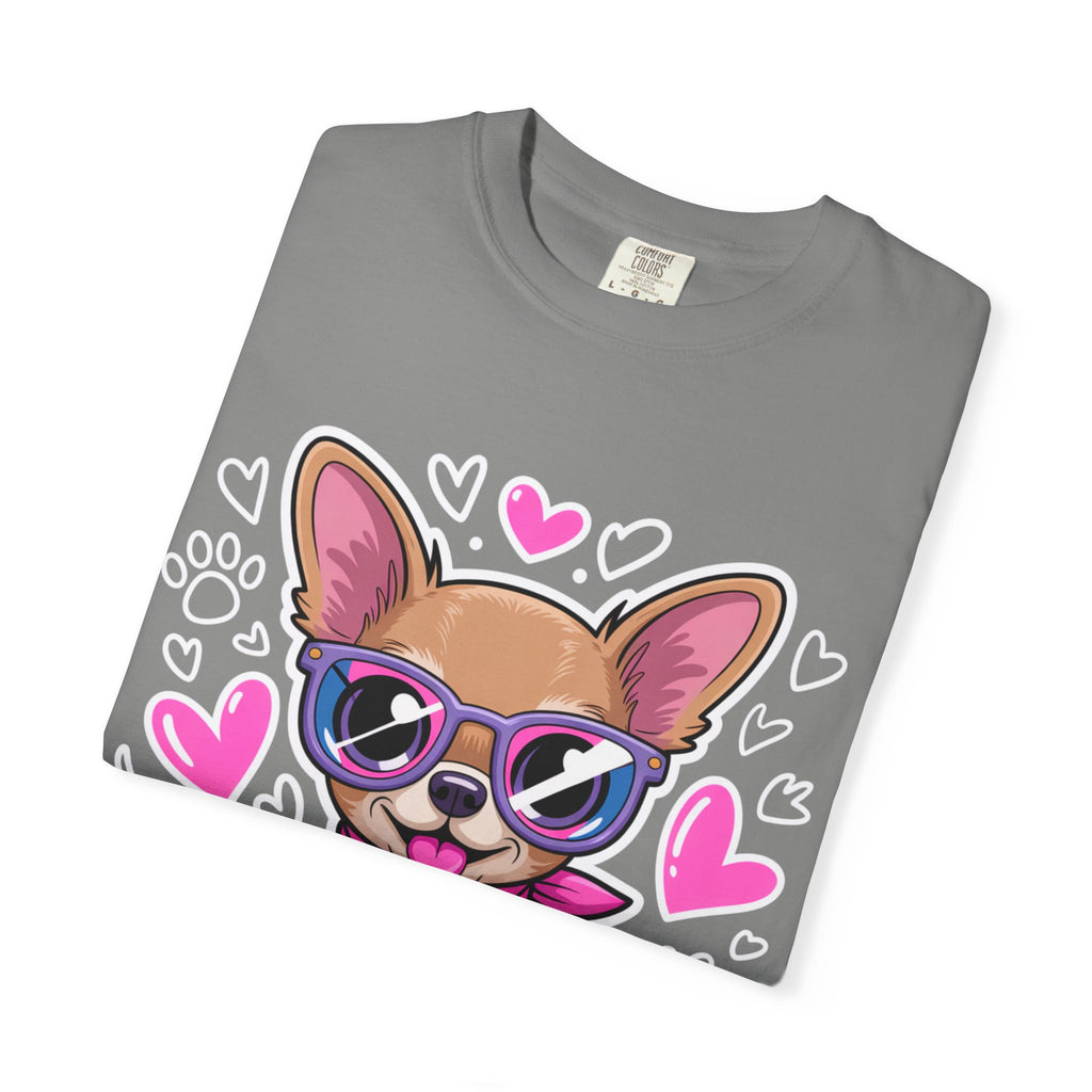Tiny But Mighty Chihuahua Unisex Garment-Dyed T-Shirt – Bold Style, Timeless Comfort