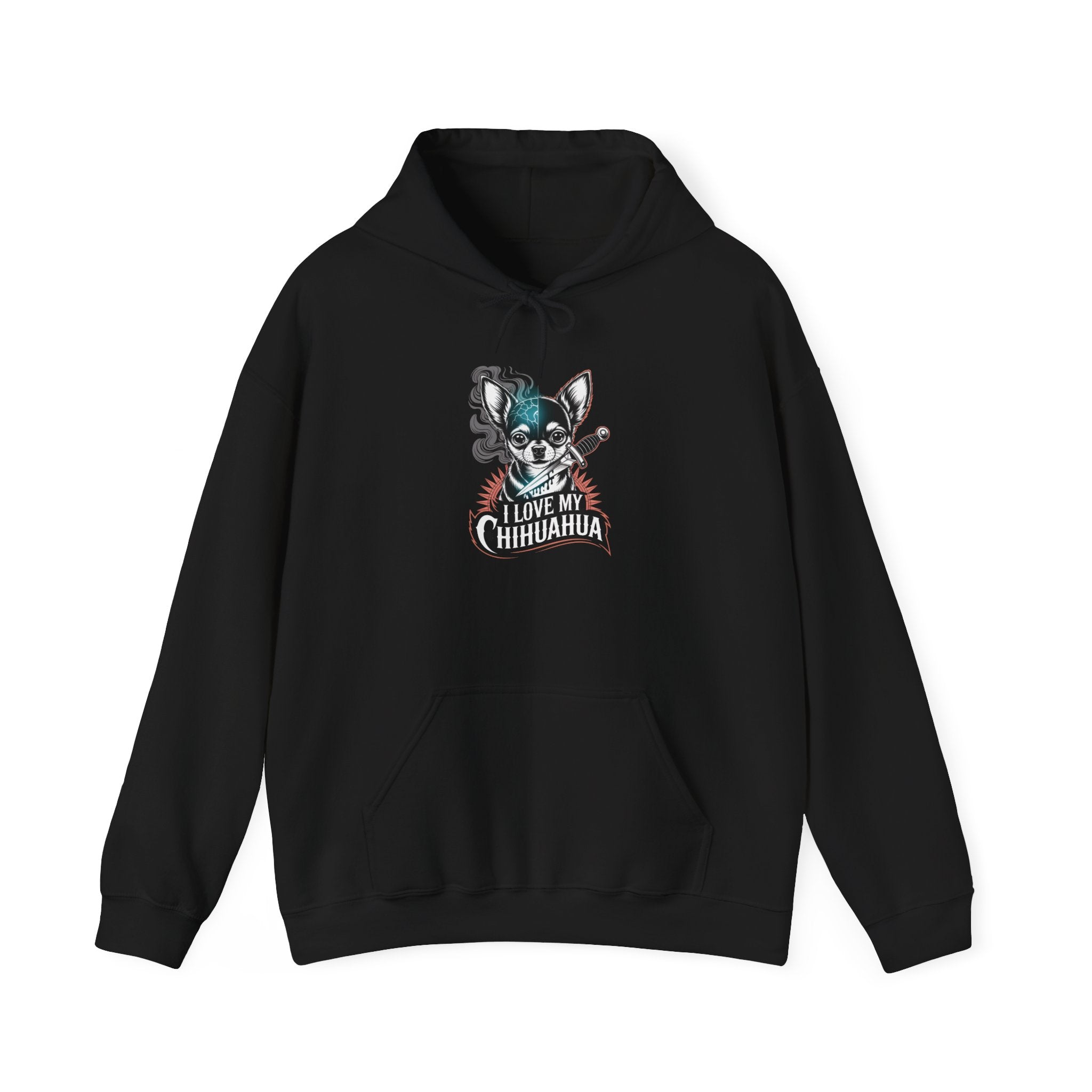 I Love My Chihuahua Unisex Heavy Blend™ Hooded Sweatshirt Chihuahua Love Hoodie - I Love My Chihuahua Sweatshirt, Unisex Dog Apparel, Pet Lover Gift, Cozy Casual Wear, Perfect for Dog Owners
