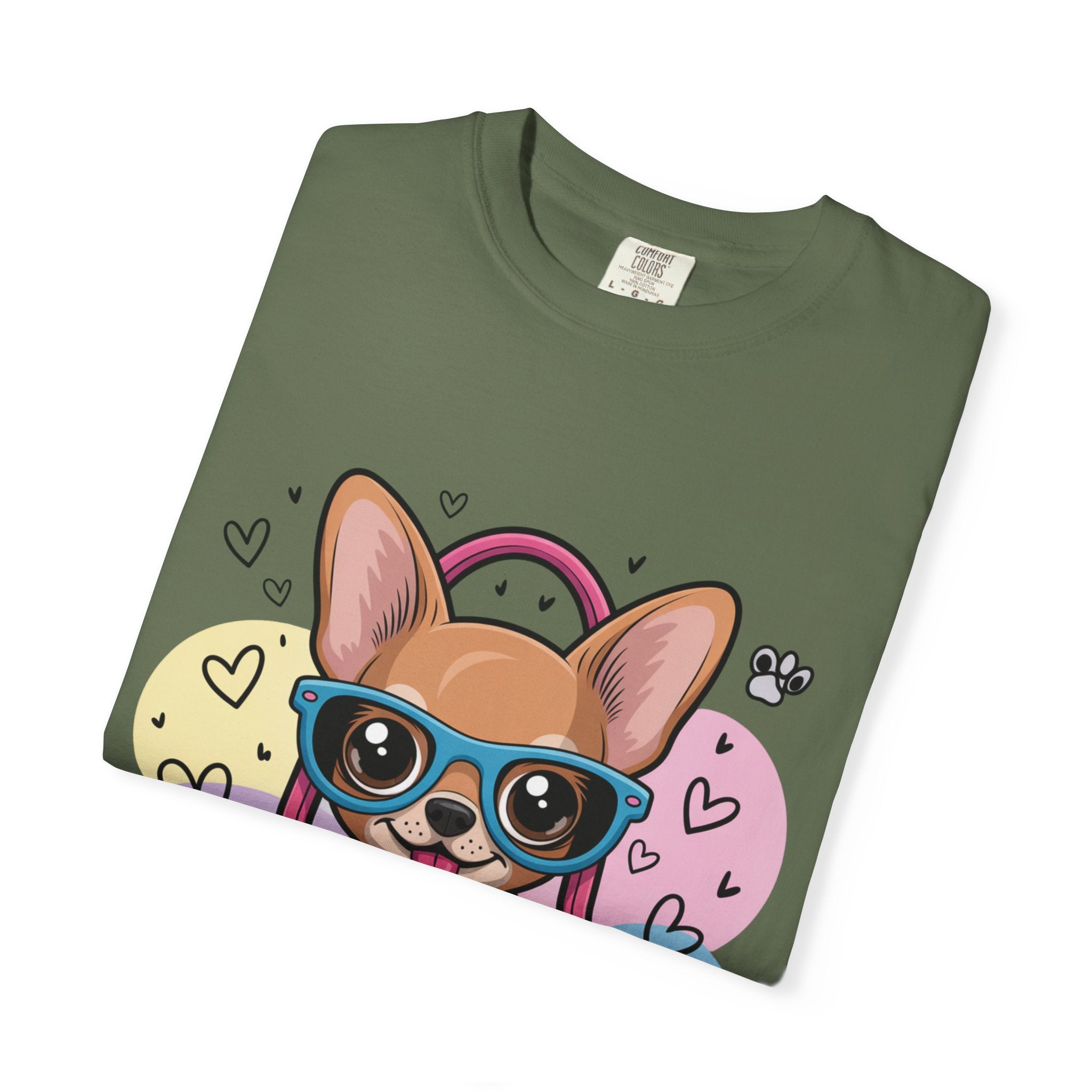 Tiny But Mighty Unisex Garment-Dyed T-shirt Tiny But Mighty! Unisex Garment-Dyed T-shirt, Cute Dog Tee, Pet Lover Gift, Casual Wear, Birthday Gift, Dog Mom Shirt