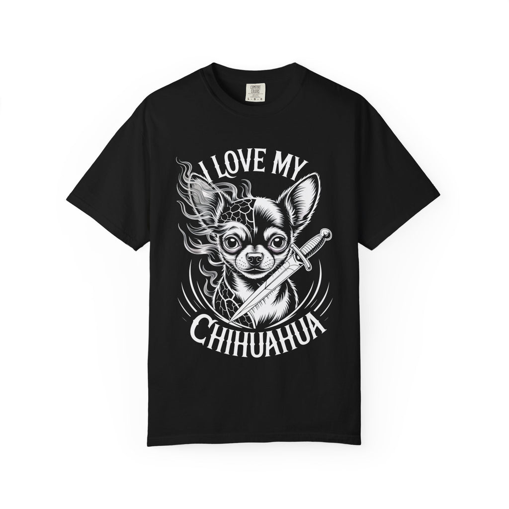 I Love My Chihuahua Unisex Garment-Dyed T-shirt