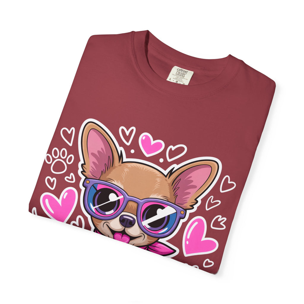 Tiny But Mighty Chihuahua Unisex Garment-Dyed T-Shirt – Bold Style, Timeless Comfort